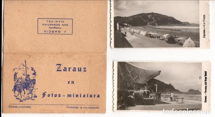 Fotograf&iacute;a antigua: DOS FOTOS DE ZARAUTZ (ZARAUZ EN FOTOS-MINIATURA)