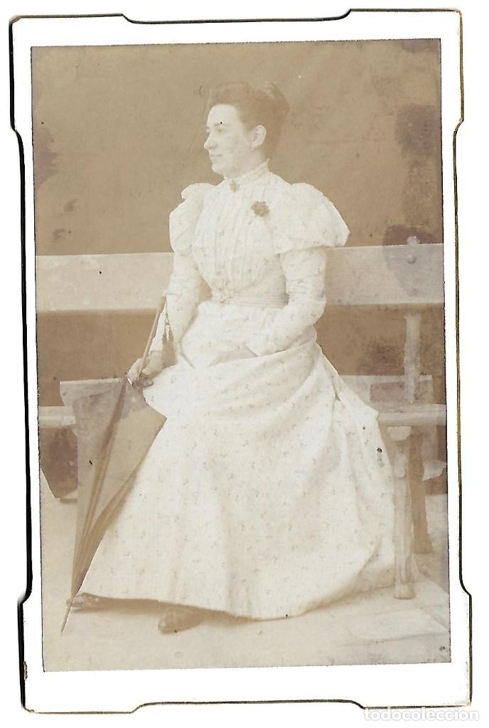 Alte Fotografie: 3319- EXTRAORDINARIA FOTOGRAFIA ANTIGUA- DE UNA  DAMA -FOTO - - - -