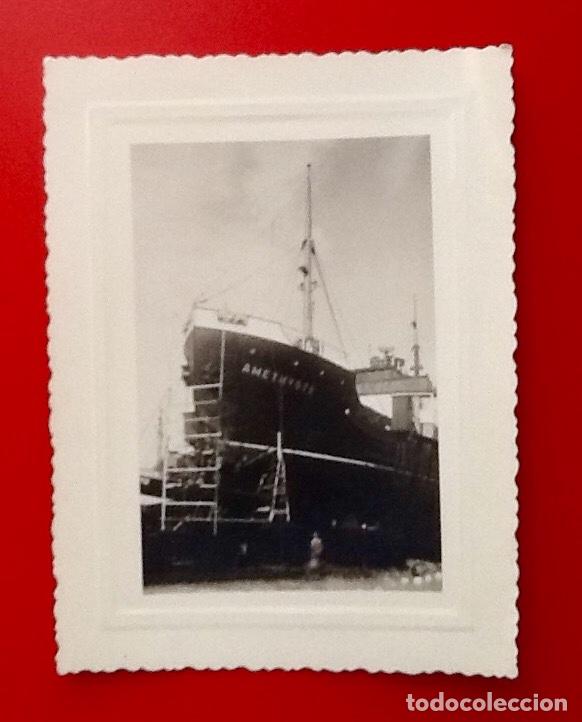 Fotograf&iacute;a antigua: ANTIGUA FOTO DEL BARCO - AMETHYSTE -.ENVIO INCLUIDO.
