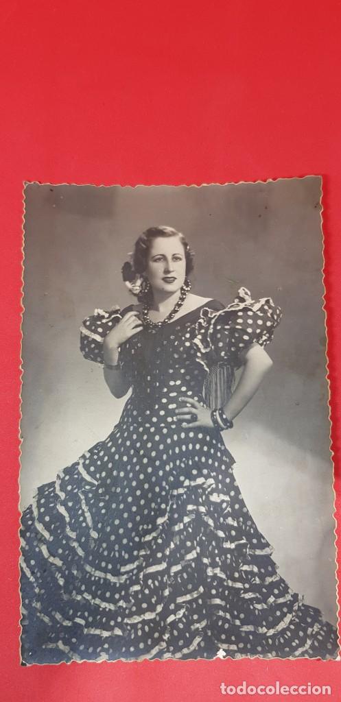 Alte Fotografie: FOTOGRAF&Iacute;A DE ESTUDIO. MUJER FLAMENCA
