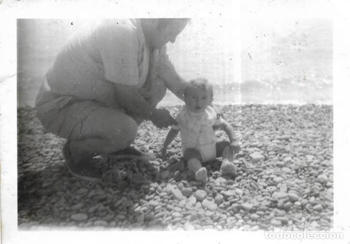 Antique Photography: == A732 - FOTOGRAFIA - NI&Ntilde;ITO EN LA PLAYA