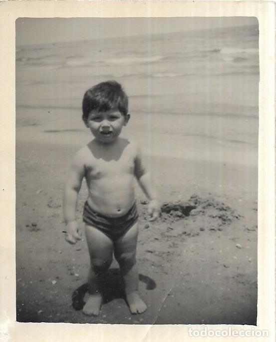 Antique Photography: *** B93 - FOTOGRAFIA - NI&Ntilde;ITO EN LA PLAYA
