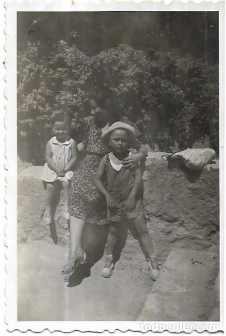 Fotografia antiga: :::: C351 - FOTOGRAFIA - SE&Ntilde;ORA CON SUS NI&Ntilde;OS
