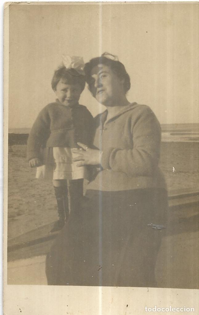 Fotografia antiga: :::: C254 - FOTOGRAFIA - SE&Ntilde;ORA CON SU NI&Ntilde;A