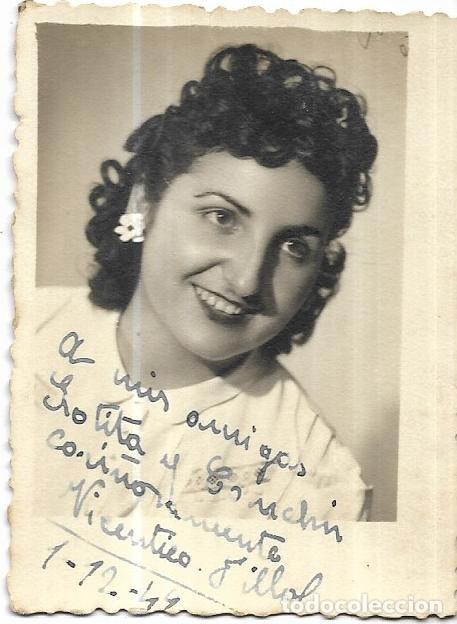 Fotografia antica: == C605 - FOTOGRAFIA - BONITA JOVEN 1944
