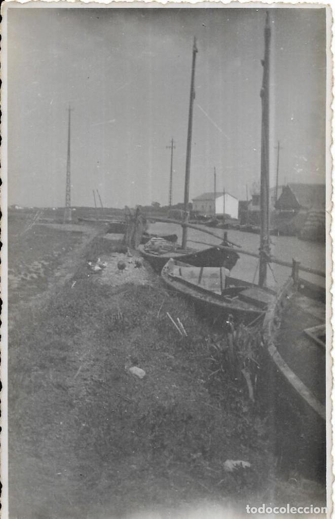 Alte Fotografie: *** D432 - FOTOGRAFIA - PAISAJE - BARCAS