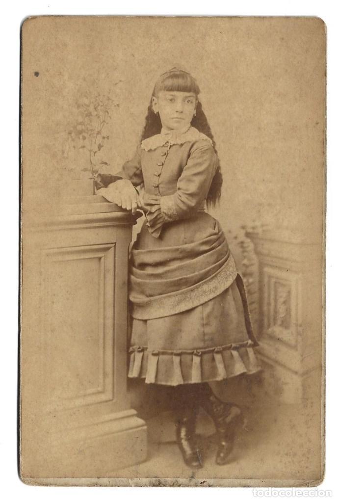 Photographie ancienne: 220- EXTRAORDINARIA FOTOGRAFIA ANTIGUA- UNA DAMA - FOTO- JULIUS CROSS - Ave.ATLENTIC,176- BROOKLYN