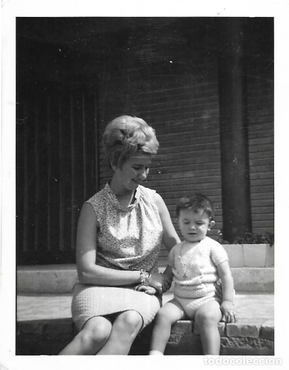 Fotografia antiga: *** CU176 - FOTOGRAFIA - SE&Ntilde;ORA CON SU NI&Ntilde;ITO