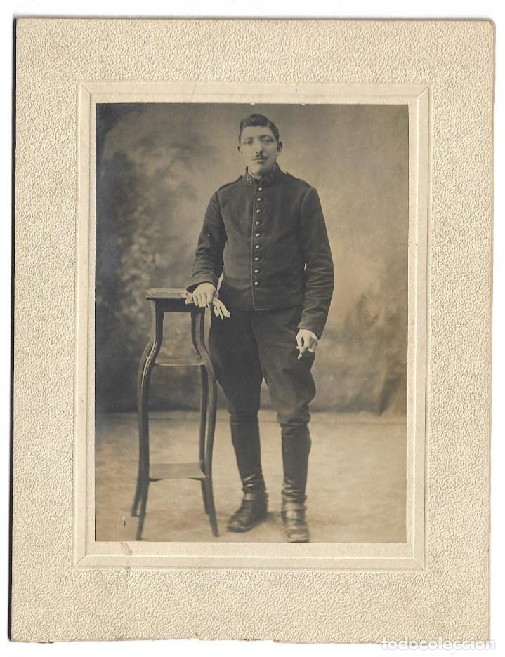 Antique Photography: RA-EXTRAORDINARIA FOTOGRAFIA ANTIGUA -UN MILITAR ESPA&Ntilde;OL -FOTO- - - - - - -