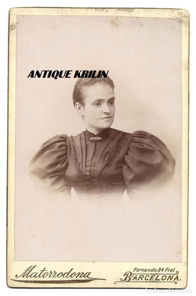 Fotograf&iacute;a antigua: FOTOGRAFIA M. MATORRODONA .- 10.5 X 16.5