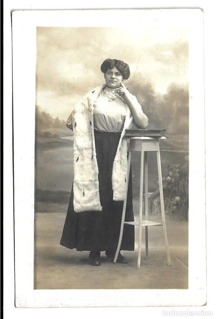 Fotograf&iacute;a antigua: 2150- EXTRAORDINARIA FOTO-POSTAL ANTIGUA - UNA DAMA - FOTO - A. VANDIER  - PARIS
