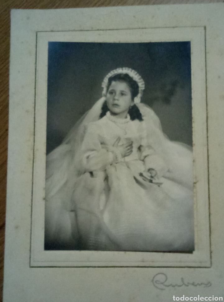 Fotograf&iacute;a antigua: Ni&ntilde;a Comuni&oacute;n Rubens - Foto 1
