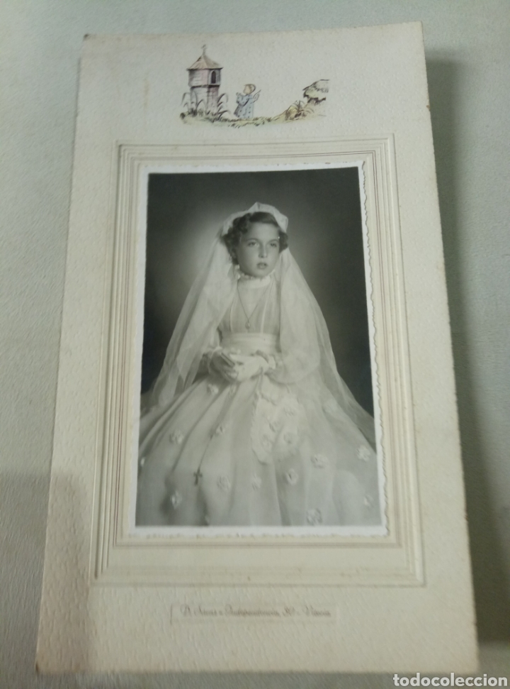 Fotograf&iacute;a antigua: Ni&ntilde;a Comuni&oacute;n D S&aacute;enz Vitoria - Foto 2