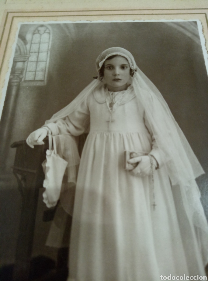 Fotograf&iacute;a antigua: Ni&ntilde;a Comuni&oacute;n D S&aacute;enz Vitoria - Foto 1