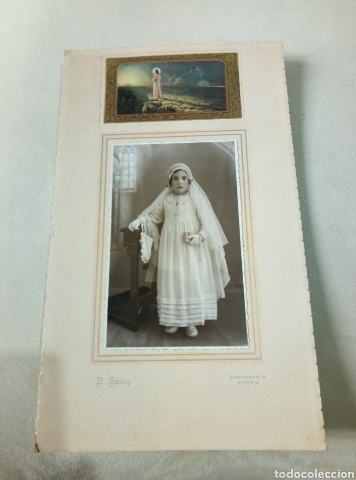 Fotograf&iacute;a antigua: Ni&ntilde;a Comuni&oacute;n D S&aacute;enz Vitoria - Foto 2