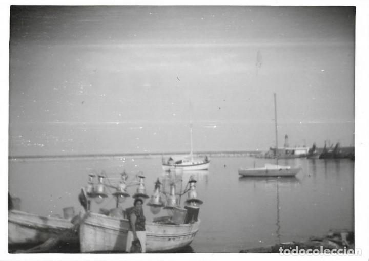 Fotografia antiga: == CU753 - FOTOGRAFIA - PAISAJE - BARCAS