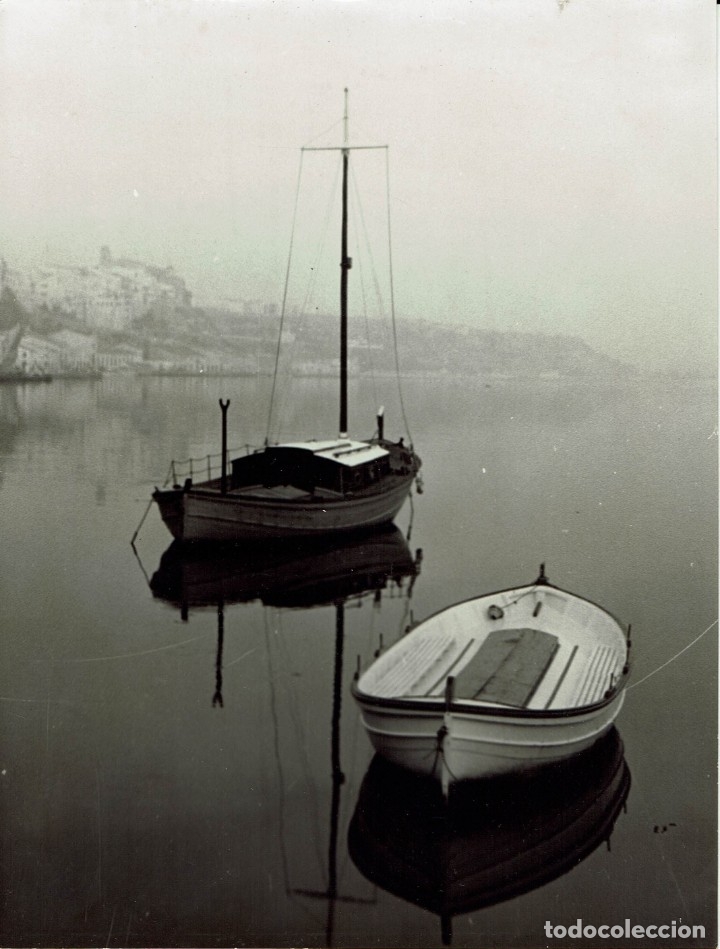 Fotograf&iacute;a antigua: ANTIGUA FOTOGRAF&Iacute;A DEL PUERTO DE MA&Oacute; 24X18 CM. (MENORCA)