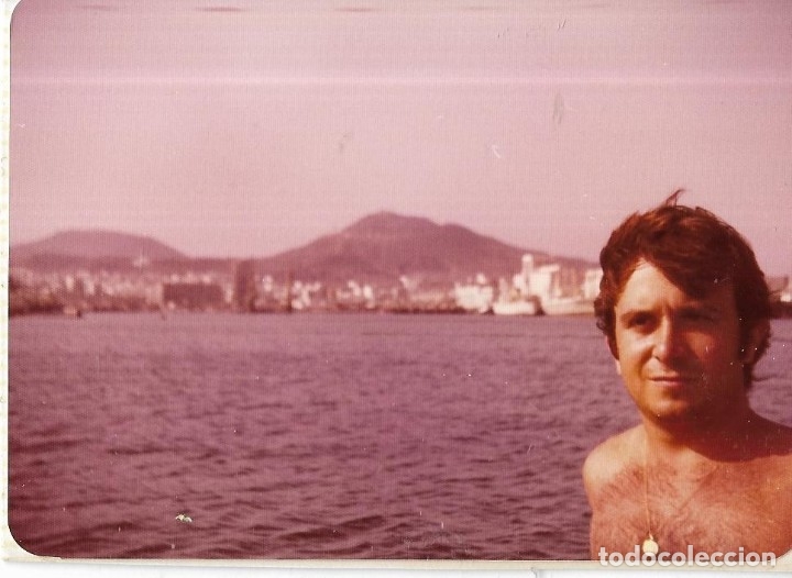 Fotograf&iacute;a antigua: :::: Q379 - FOTOGRAFIA - JOVEN JUNTO AL MAR