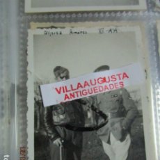 Fotografía antigua: PILOTO ALFEREZ AMORES Y TENIENTE HERIDO EN BATALLA FRENTE ARAGON . DE GUERRA CIVIL LEGION. Lote 127980119