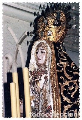 Fotograf&iacute;a antigua: FOTOGRAFIA SEMANA SANTA DE CORDOBA - VIRGEN DE LOS DOLORES - ALBUMINA-2847