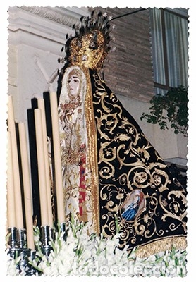 Fotograf&iacute;a antigua: FOTOGRAFIA SEMANA SANTA DE CORDOBA - VIRGEN DE LOS DOLORES - ALBUMINA-2848
