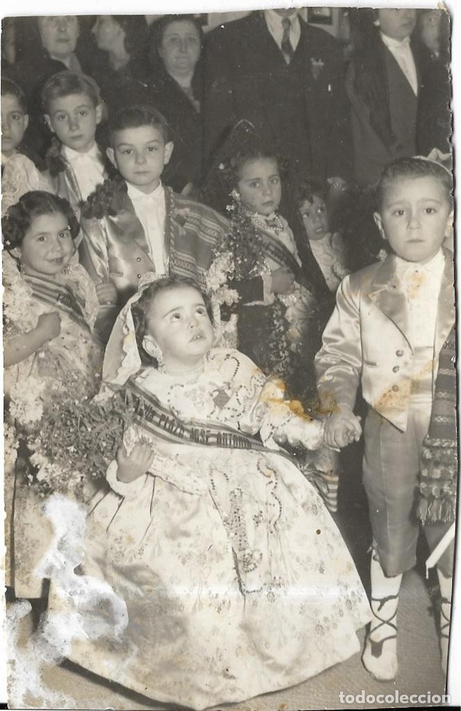 Fotograf&iacute;a antigua: == FA625 - FOTOGRAFIA - GRUPO DE PEQUE&Ntilde;OS FALLEROS - 1955