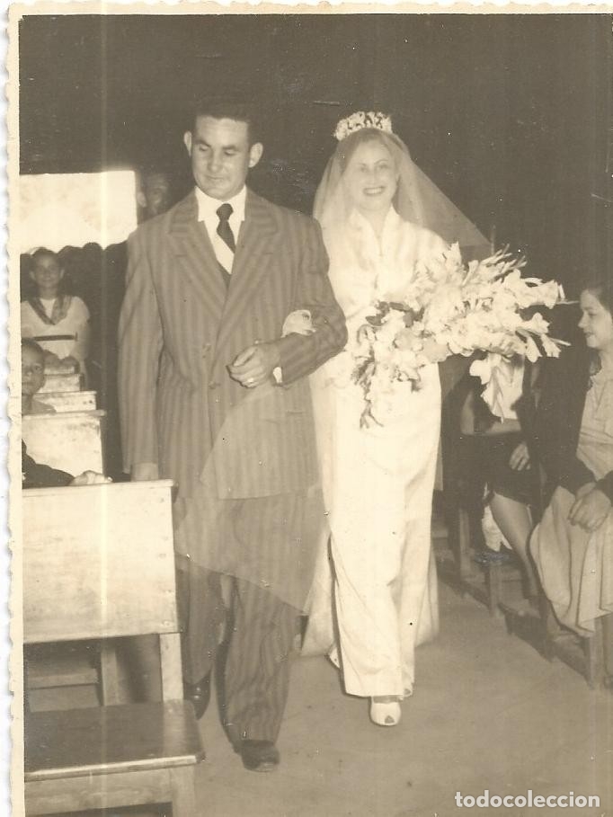 Fotograf&iacute;a antigua: == FA627 - FOTOGRAFIA - PAREJA DE NOVIOS