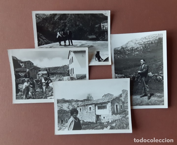 Alte Fotografie: LOTE 4 FOTOGRAF&Iacute;AS DE SOTRES. PICOS DE EUROPA. ASTURIAS. 1971.