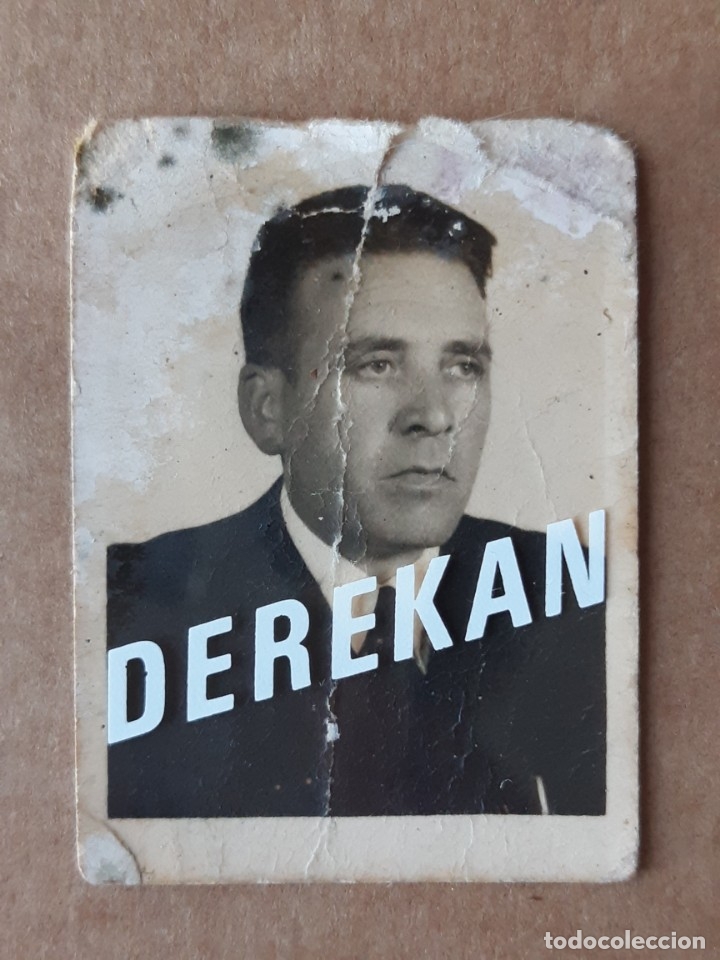 Fotograf&iacute;a antigua: ANTIGUA FOTOGRAF&Iacute;A HOMBRE. TAMA&Ntilde;O CARNET. ASTURIAS. A&Ntilde;OS 50.