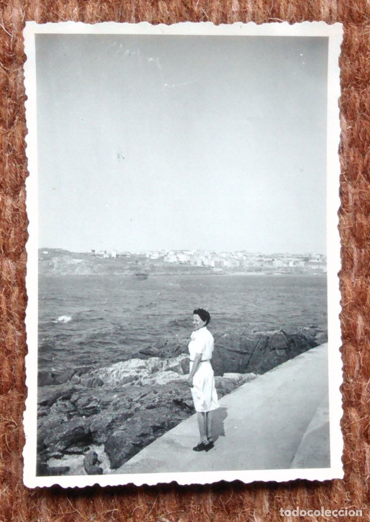 Fotograf&iacute;a antigua: LA CORU&Ntilde;A - PLAYA DE RIAZOR - 1942 - Foto 1