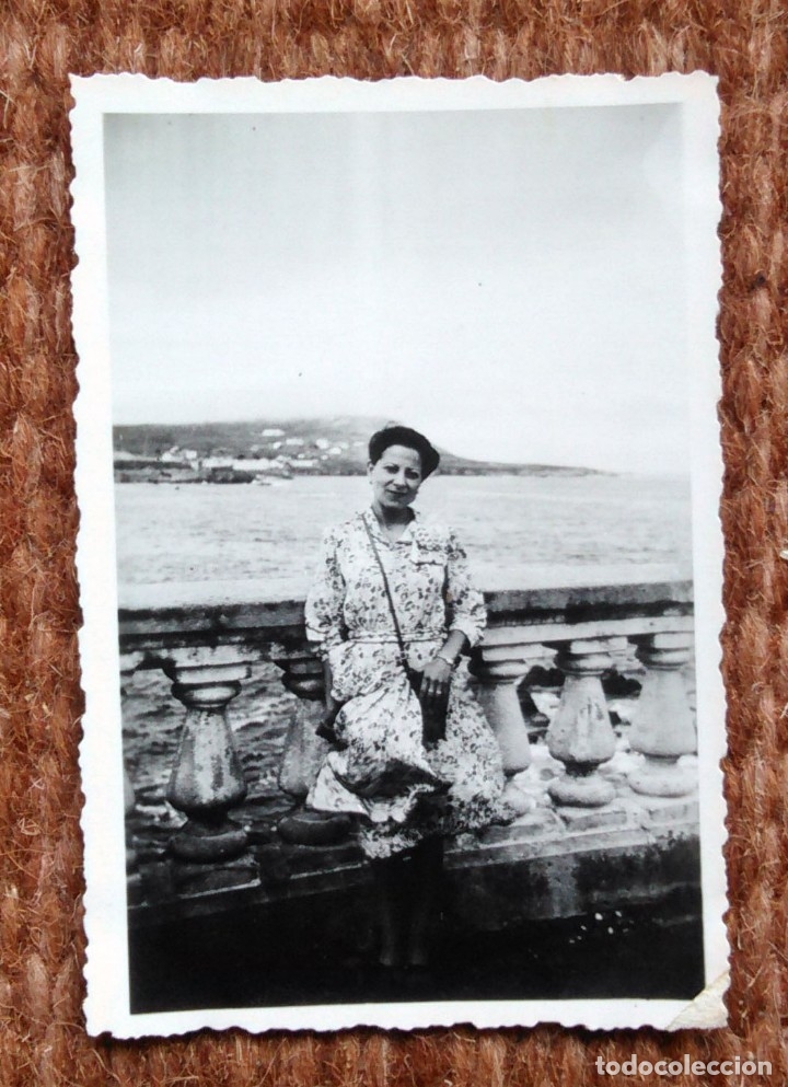 Fotograf&iacute;a antigua: LA CORU&Ntilde;A - PLAYA DE RIAZOR 1942 - Foto 1