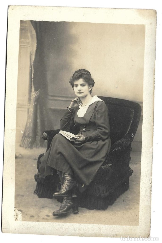 Fotografia antiga: E350- EXTRAORDINARIA FOTOGRAFIA ANTIGUA DE - UNA DAMA - FOTO - - - -