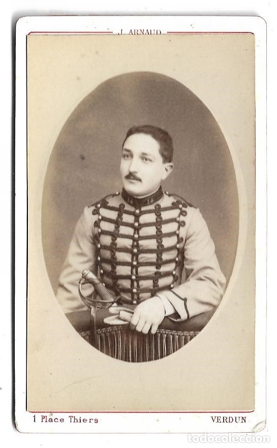 Fotograf&iacute;a antigua: R201-FOTOGRAFIA TARJETA CARTA DE VISITA, MILITAR FRANCES CON SABLE -FOTO - ATELIER - VERDUN