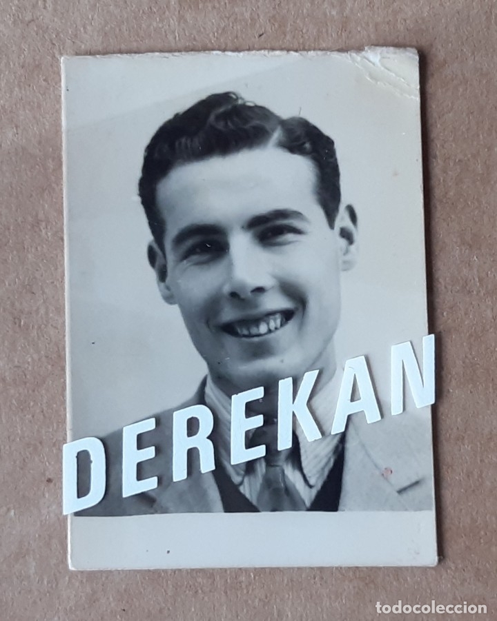 Fotograf&iacute;a antigua: ANTIGUA FOTOGRAF&Iacute;A CARNET. HOMBRE JOVEN. 1954.