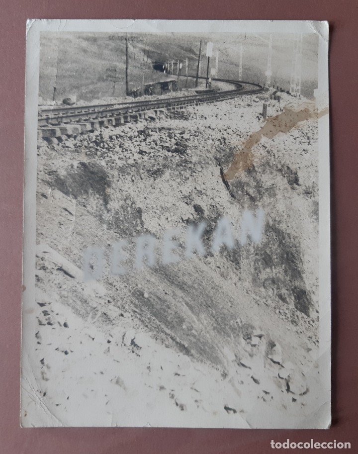 Fotograf&iacute;a antigua: ANTIGUA FOTOGRAF&Iacute;A FERROCARRIL. OBRAS.