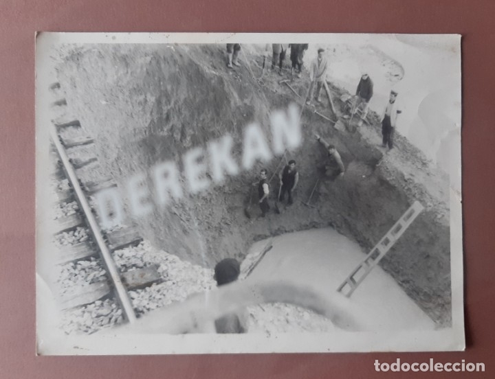 Fotograf&iacute;a antigua: ANTIGUA FOTOGRAF&Iacute;A FERROCARRIL. OBRAS.