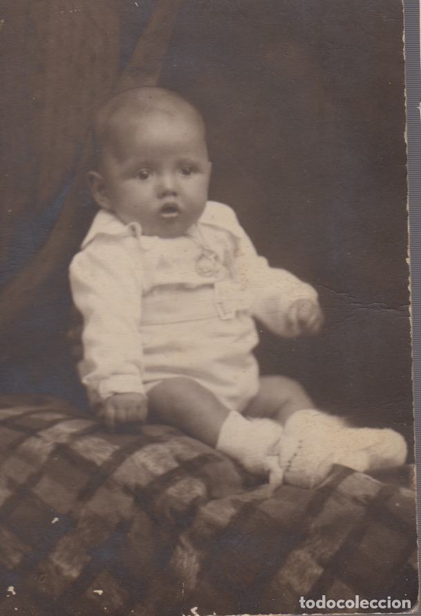 Alte Fotografie: fotografia foto de estudio de un ni&ntilde;o