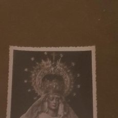 Fotografía antigua: SEMANA SANTA SEVILLA - FOTOGRAFIA DE NTRA SRA DE LA PALMA - FOTO MARIO - SELLO HDAD BUEN FIN DORSO. Lote 184178728