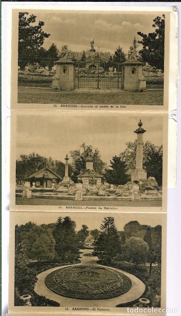 Fotograf&iacute;a antigua: DESPLEGABLE DE 12 POSTALES  ARANJUEZ - Foto 2