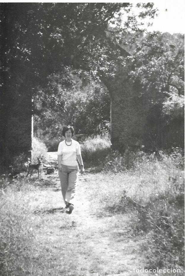 Fotograf&iacute;a antigua: :::: NA53 - FOTOGRAFIA - SE&Ntilde;ORA DE PASEO POR EL CAMPO