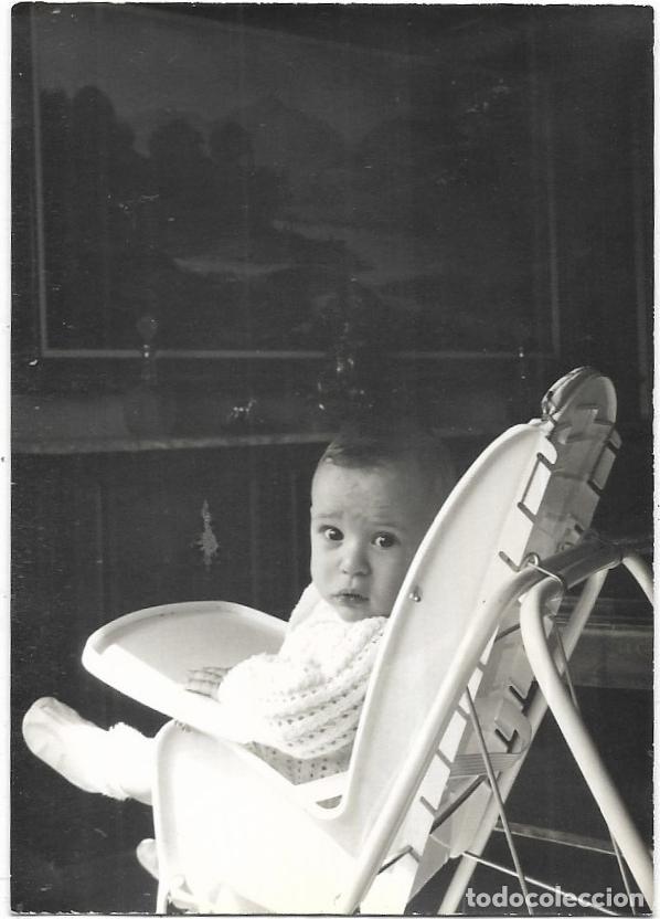 Fotograf&iacute;a antigua: *** HH264 - FOTOGRAFIA - BEBE SENTADITO EN SU TRONA