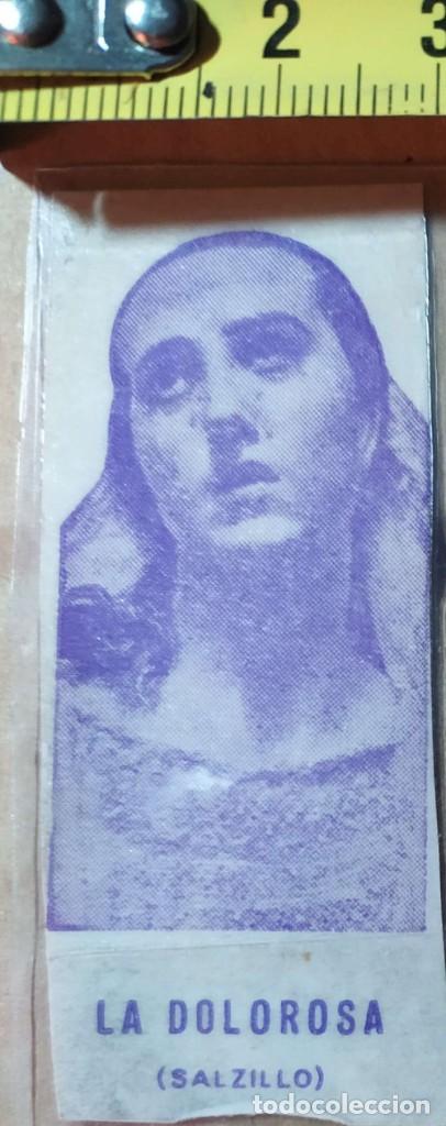 Fotograf&iacute;a antigua: TARJETA ANTIGUA PEQUE&Ntilde;A SEMANA SANTA VIRGEN MARIA DOLOROSA SALZILLO