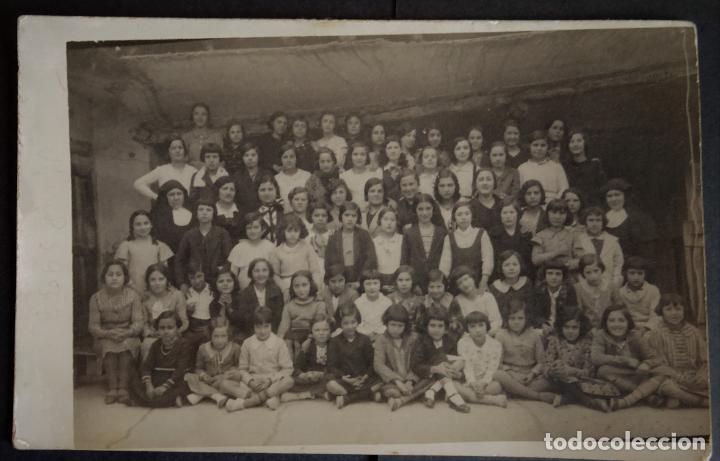 Fotograf&iacute;a antigua: antigua fotograf&iacute;a de grupo escolar del a&ntilde;o 1933