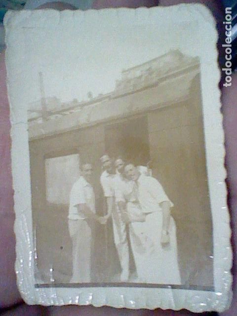 Fotograf&iacute;a antigua: TREN VAGON  ANTIGUA FOTOGRAFIA PARTICULAR  TONO SEPIA FERROCARRIL 6,5 X 4,5 CMS SOBADO