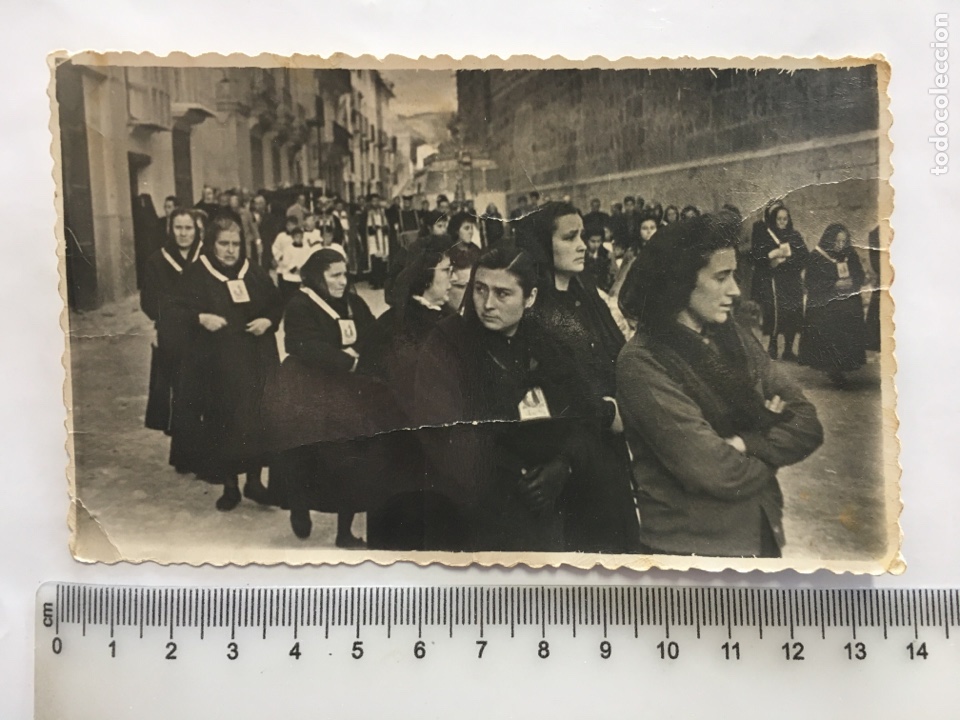 Fotograf&iacute;a antigua: FOTO. PROCESI&Oacute;N DE NTRA. SRA. DEL CARMEN EN EL PUEBLO. FOT&Oacute;GRAFO?.