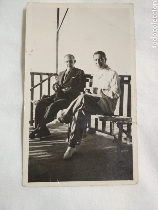 Alte Fotografie: Dos caballeros de Santiago de la Ribera
