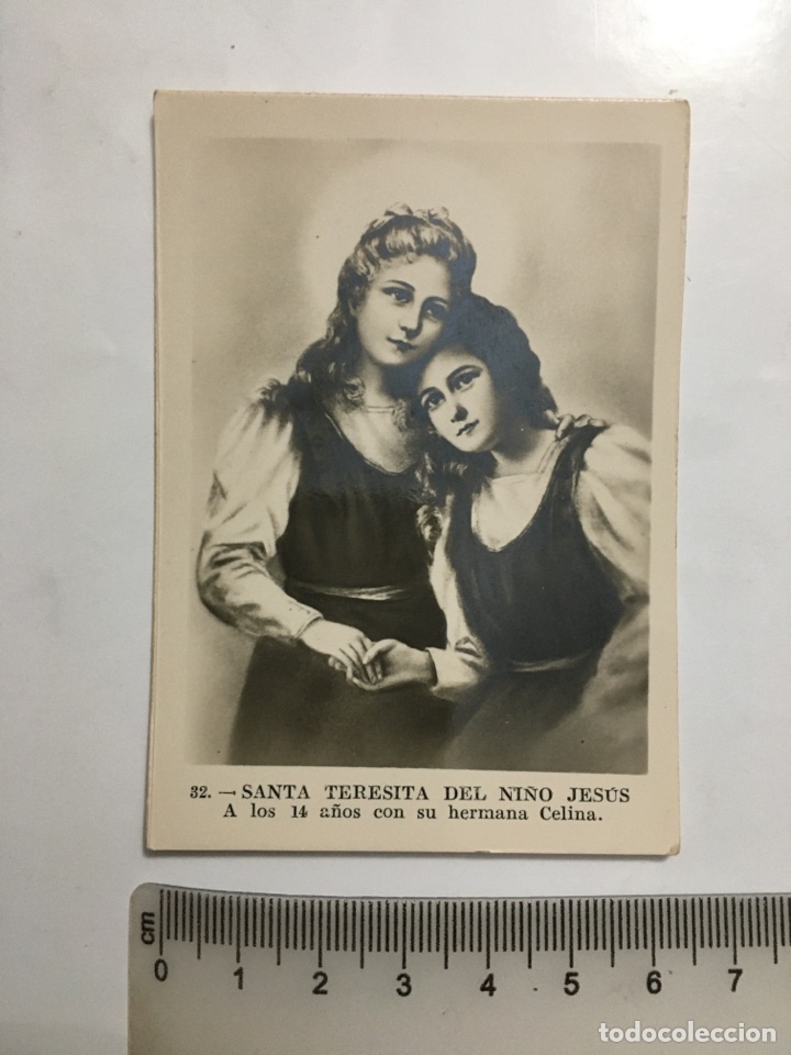 Fotograf&iacute;a antigua: SANTA TERESITA DEL NI&Ntilde;O JES&Uacute;S CON SU HERMANA CELINA.