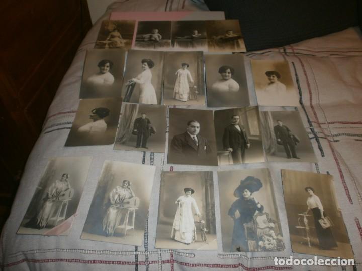LOTE 19 FOTOGRAFÍAS ARTÍSTICAS 1909 - 1911 TARJETA POSTAL VERONÉS FOTÓGRAFO MADRID MEDIDA 14 X 9 CM. (Fotografía - Artística)