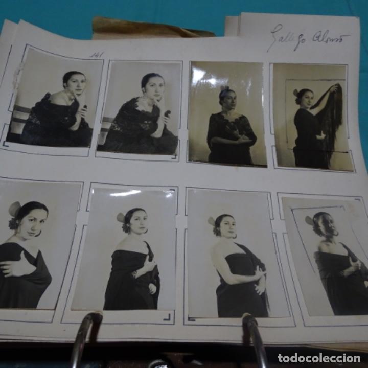 Photographie ancienne: 8 fotograf&iacute;as a&ntilde;os 50 de la actriz Alonso gallego.