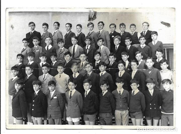 Antique Photography: AT50-EXTRAORDINARIA FOTOGRAFIA ANTIGUA- DE NI&Ntilde;OS DE UN COLEGIO -1&ordm; DE BACHILLER 1965 - FOTO-